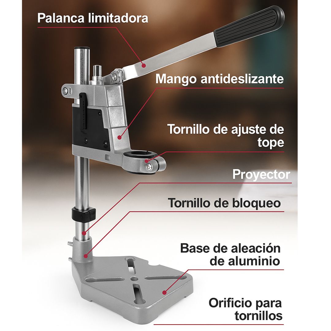 Soporte Guía Para Taladro Ajustable